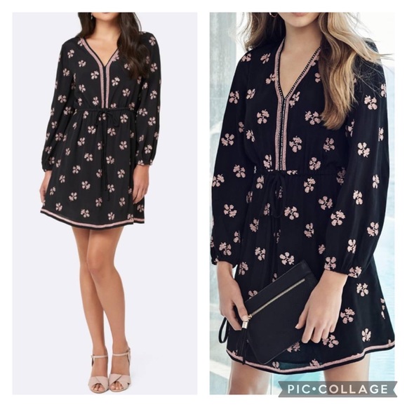 FOREVER NEW Dahlia Day Embroidered Long Sleeve Mini Dress - Picture 2 of 16